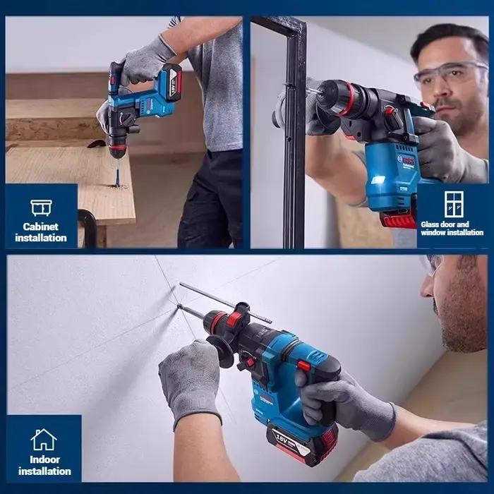  Marteau perforateur rotatif sans fil léger Bosch GBH 18V-18 GBH 18V-18 X, outil électrique 2-en-1 pour percer le béton