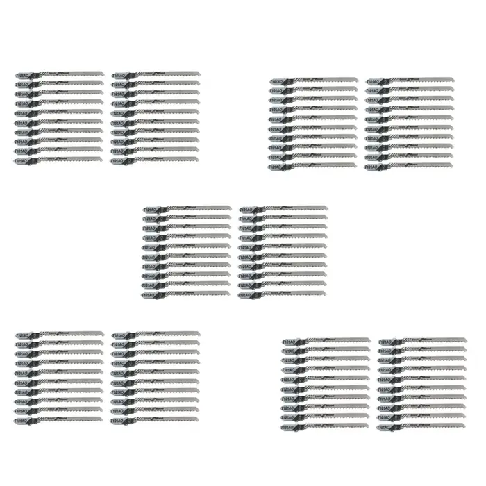 100 Lames de scie sauteuse à mouvement alternatif T101AO à tige en T