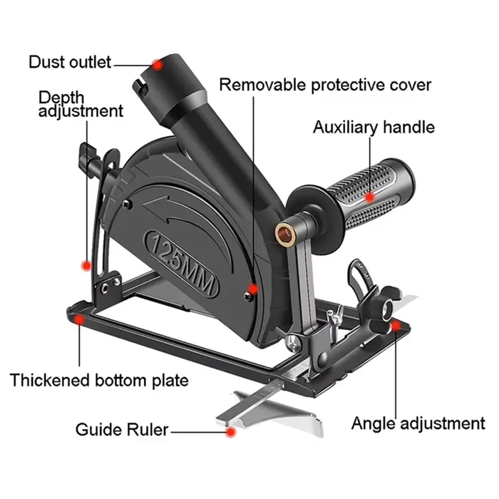 Support de meuleuse Angle réglable 0-45 ° Convertisseur