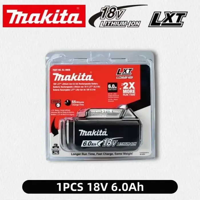 đ€ 100% vĂ©ritable Makita 6Ah pour batterie Makita 18V BL1860B BL1840 BL1830B BL1850B BL1850 BL1860 BL