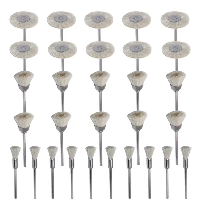 Ensemble de brosses métalliques en Nylon souple