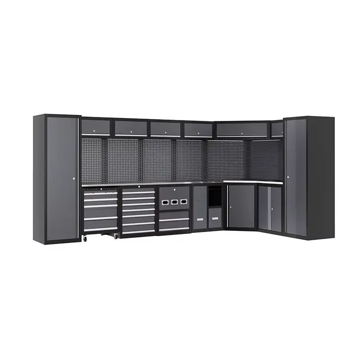 Armoire à outils modulaire avec établi pour garage et atelier