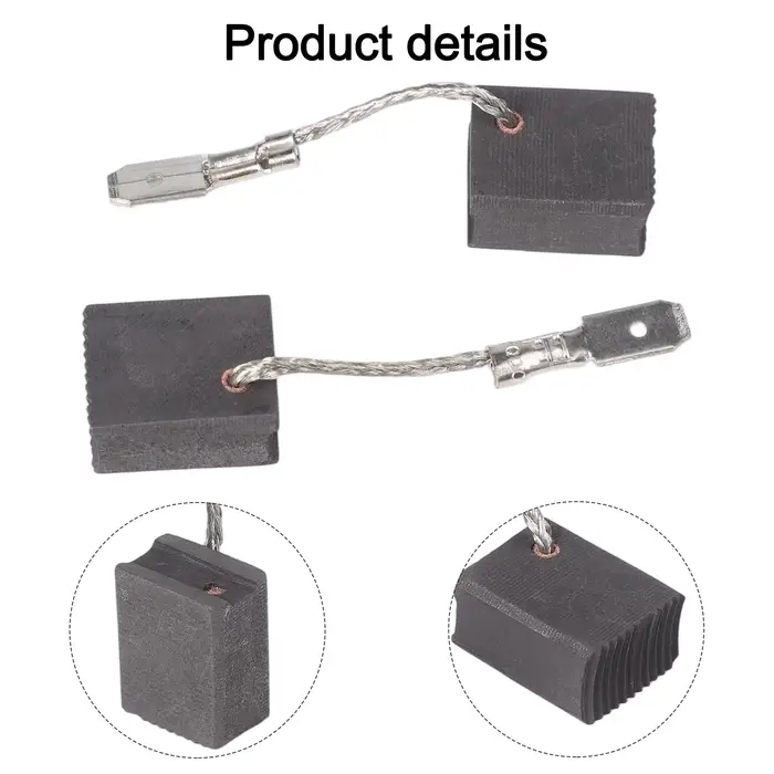Pour balais de carbone compatibles METABO 2 pièces 316065450 pour WE17125150 WE19180 WEPBA17125 outils de réparation de moteur électrique