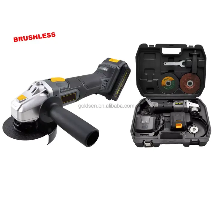 Meuleuse d'angle industrielle 18V 3Ah à moteur BLDC
