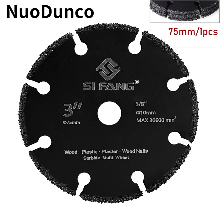 NuoDunco 75mm lame de scie en carbure Mini disque de coupe meuleuse diamant meule lame pour métal tr