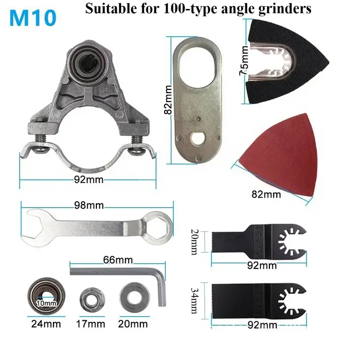 Adaptateur de tête universelle pour meuleuse d'angle