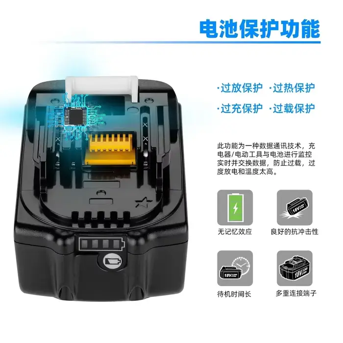2025 pour Makita 18V 6.0Ah pour outils