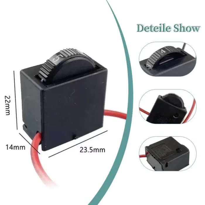 6 Speed Regulation Controller Switch AC220V 12A 250V Electric Grinder