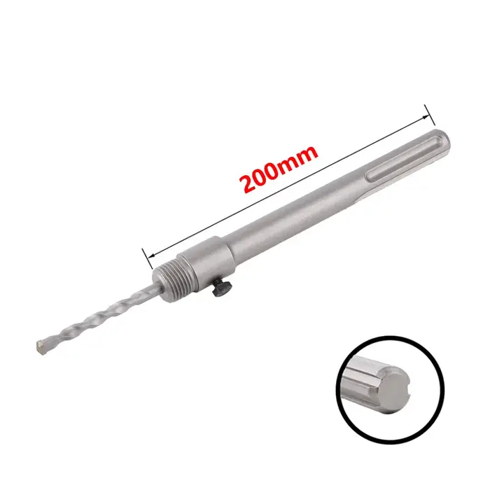 Kit Scie Cloche SDS Max 30-160mm pour Béton Ciment Pierre Brique Mur Ouvre Trou pour Installation de Tuyaux de Climatisation Trépan pour Marteau Perforateur Outil Professionnel
