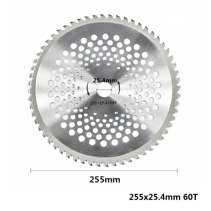 1pc 255mm 40T/60T/80T lame de débroussailleuse tondeuse à gazon