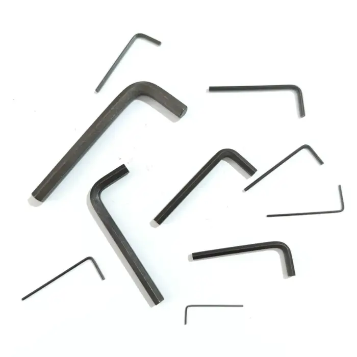 1 pièces clé Allen en forme de L argent noir clé hexagonale clé Allen 0.9mm 1.27mm 1.5mm 2mm 2.5mm 3