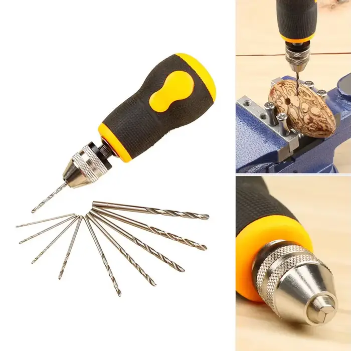 Pour assemblage électronique perceuse à main noire