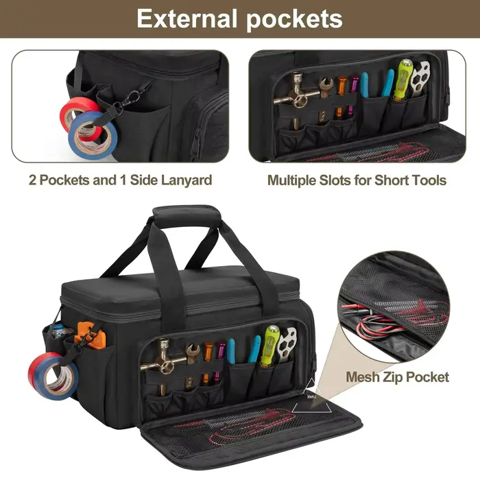 XMSJ – sac à outils tactique robuste de 14 pouces