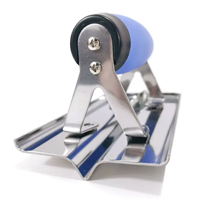 Ensemble d'outils de finition et de rainurage pour béton en acier inoxydable