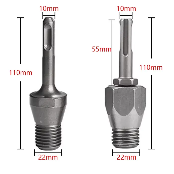 Adaptateurs de connecteurs pour forets diamantés LAANCI M22 SDS Plus pour marteau électrique, convertisseur de perceuse électrique, adaptateur de foret pour perçage à sec et humide