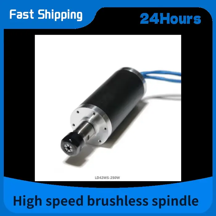 diamètre sans brosse du moteur 24v 42mm de broche de 250w Er11 12000rpm