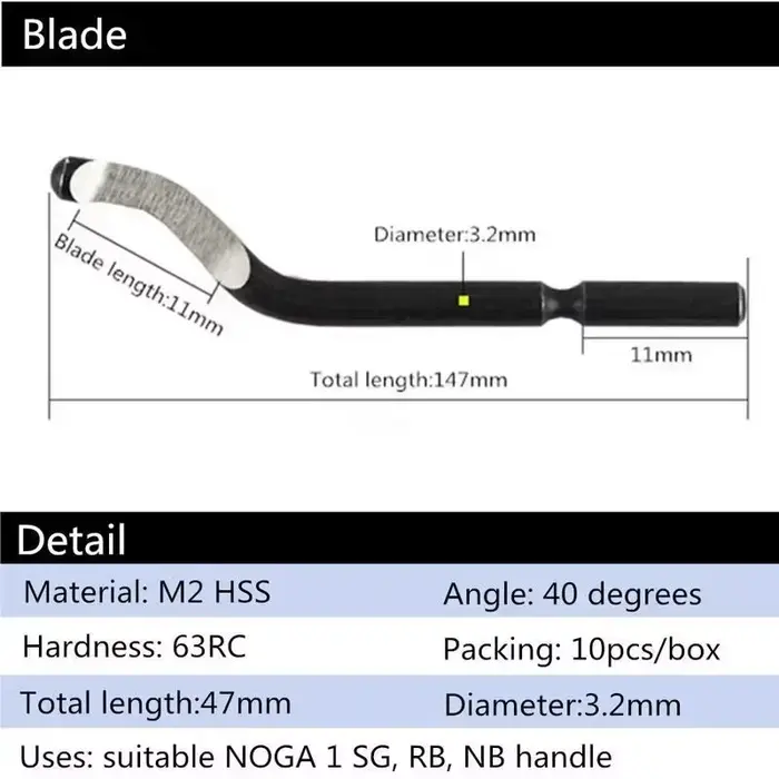 Kit d'outils d'ébavurage de réparation de métal de bavure de poignée