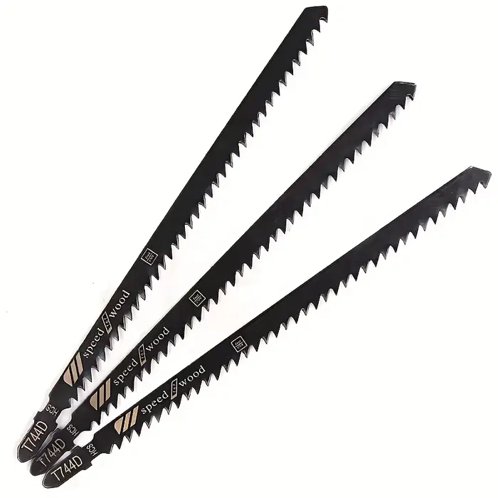 Lames de scie sauteuse T744D 180mm, ensemble de coupe du bois pour contreplaqué, MDF et bois dur, 3 