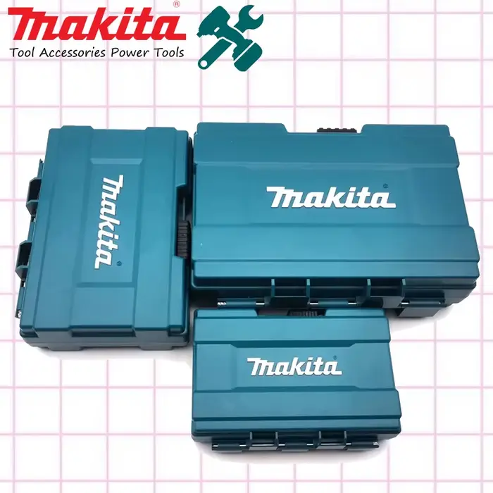 Makita Original outil accessoires boîte de rangement forets vis aimant douille pièces de quincaillerie Style maison Portable petit étui