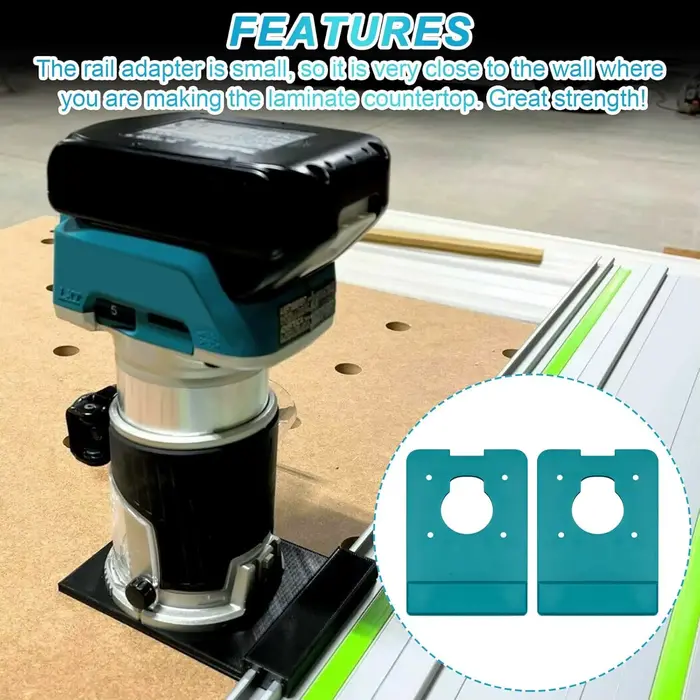 Adaptateur de rail de guidage pour défonceuse Makita XTR01 XTR01Z 18V LXT