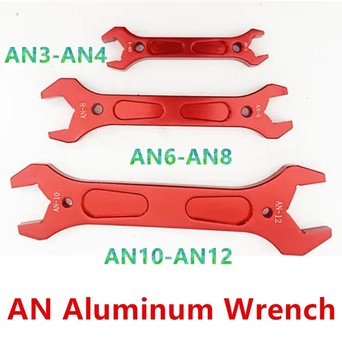 HQ universel AN clé en aluminium douille Wrenc outil de montage de tuyau clé Kit d'outils raccord à Double extrémité AN3 AN4 AN6 AN8 AN10 AN12