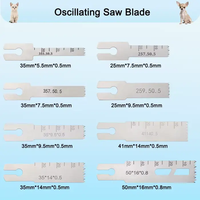 Lames de scie oscillante