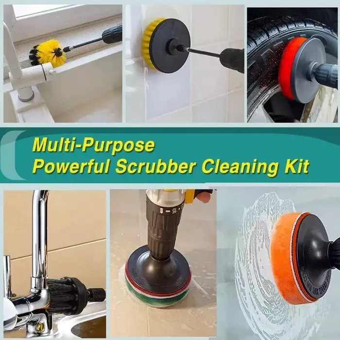 Perceuse électrique, fixation de brosse