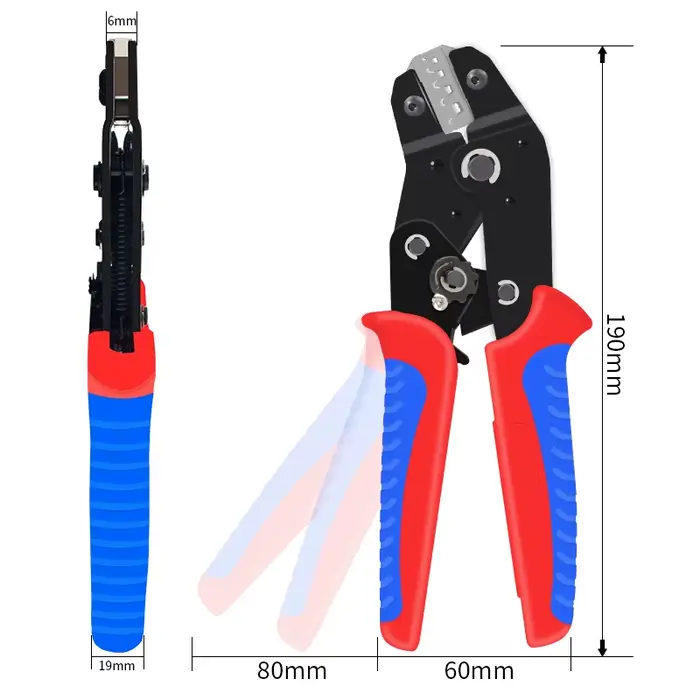Kit de pinces SN-58B pour outil de sertissage à cliquet, pour bornes XH2.54/DuPont2.54/2.8/4.8/6.3/n