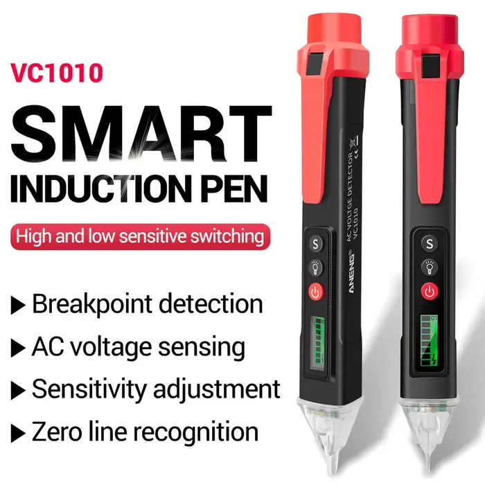 Affichage numérique détecteurs de tension ca/cc testeur intelligent sans Contact stylo mètre 12-1000V courant capteur