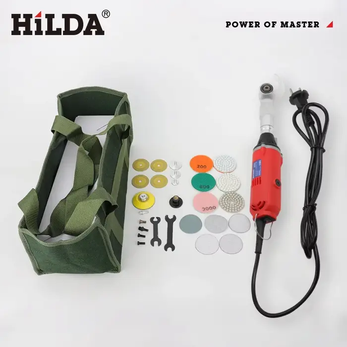 HILDA outil de couture de beauté de carrelage en céramique 380W meuleuse droite électrique 6 vitesses variables Machine