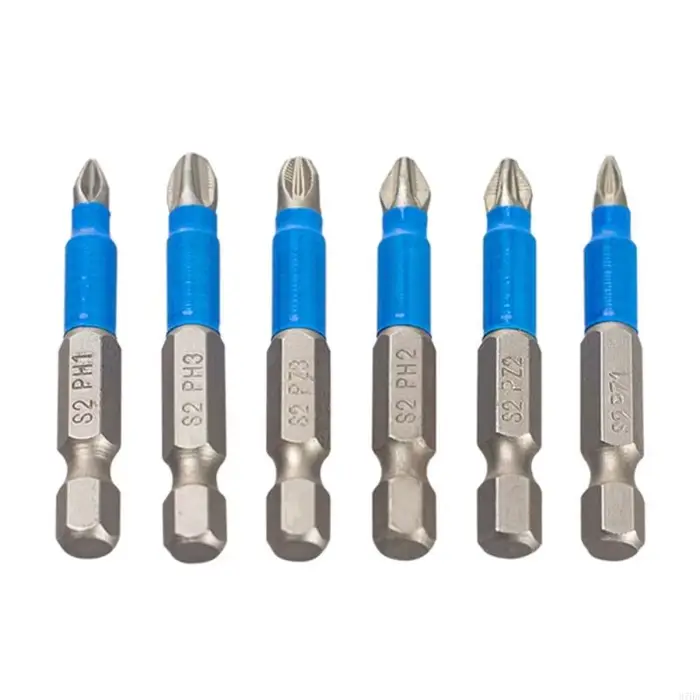 Bit d'impact magnétique Bit tournevis long Antislip Set Shank Crossed Impact Driver Bit for Power Dr