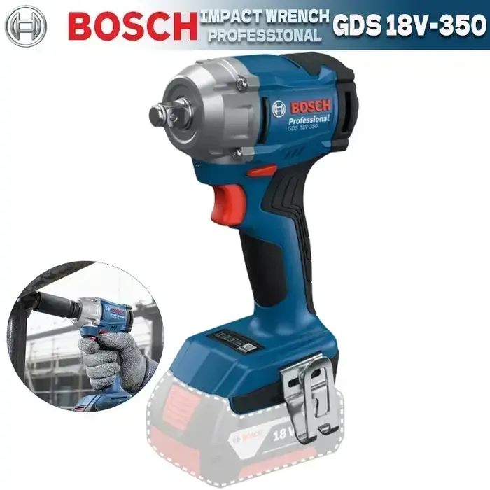 BOSCH GDS 18V-350 clé à chocs sans fil réglage à 3 vitesses pilote d'impact 350Nm couple clé électrique outils électriques GDS18V-350