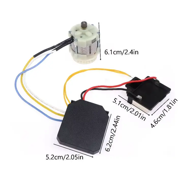 Moteur de scie électrique haute puissance 21 Volts 14 dents pour tronçonneuses électriques 4-8 pouce