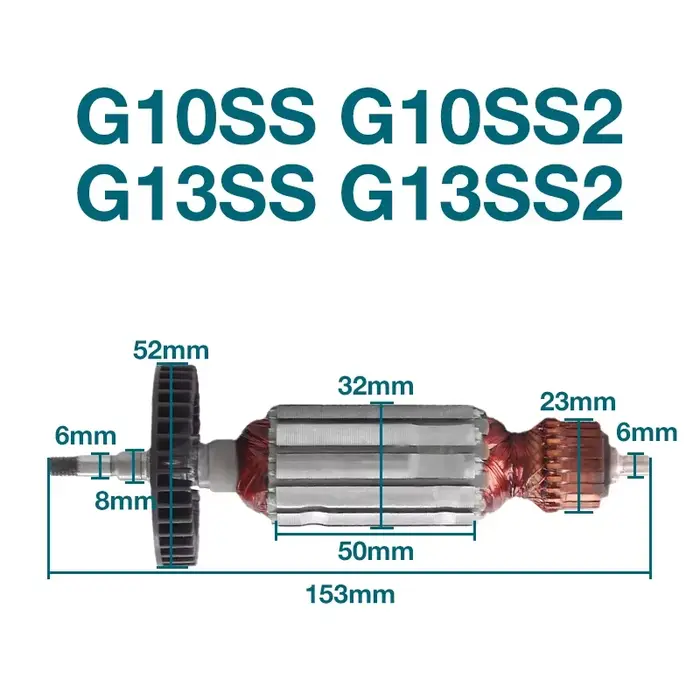 240V pour Hitachi G10SS G10SS2 G13SS G13SS2 meuleuse d'angle rotor armature ancre stator pièces de rechange