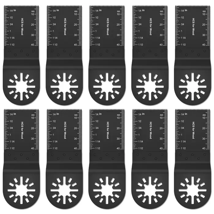 Lame de Scie Oscillante, Multifonction, Rénovateur, pour Bois, Plastique, Métal, 20 Pièces