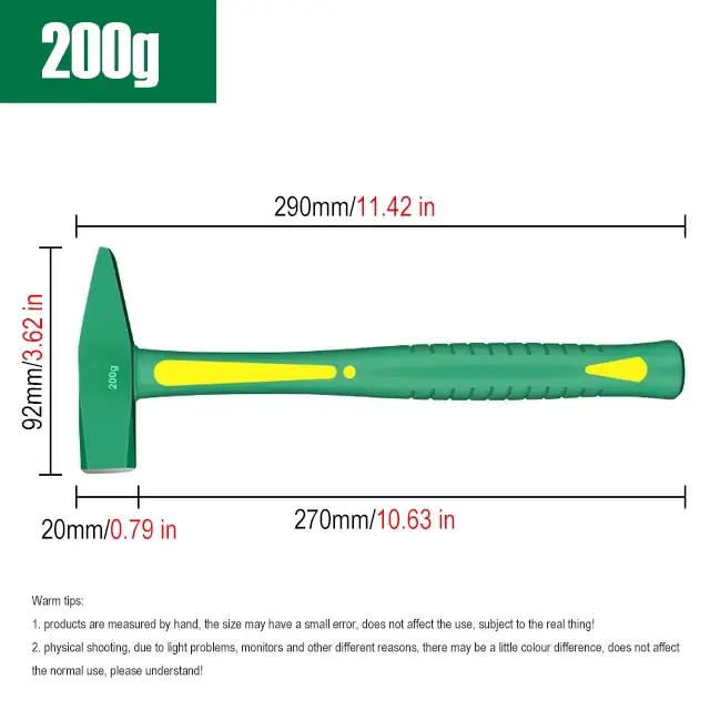    Marteau antichoc en acier à haute teneur en carbone pour atelier mécanique domestique, outils ma