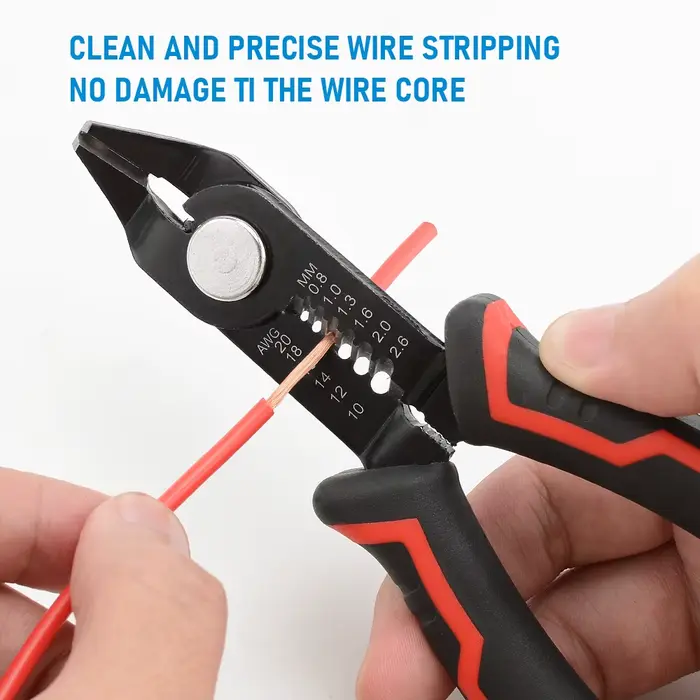 Pince à dénuder multifonctionnelle, outils coupe-dénudage automatique, sertissage de fil de câble, outils de réparation d'électricien