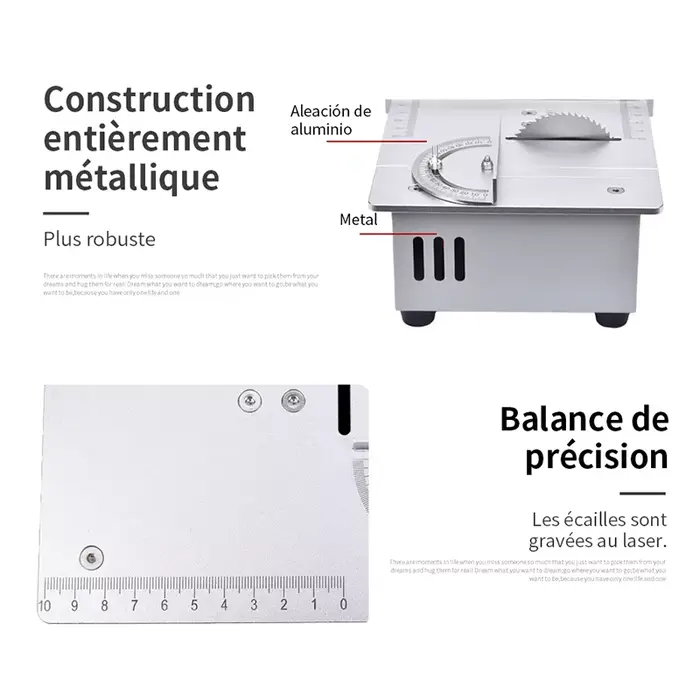 Mini scie à table électrique multifonctions