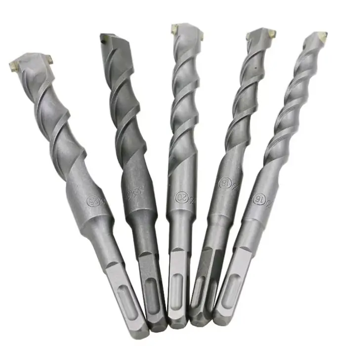 Lot de 4 forets à percussion SDS spirale rapide pour maçonnerie