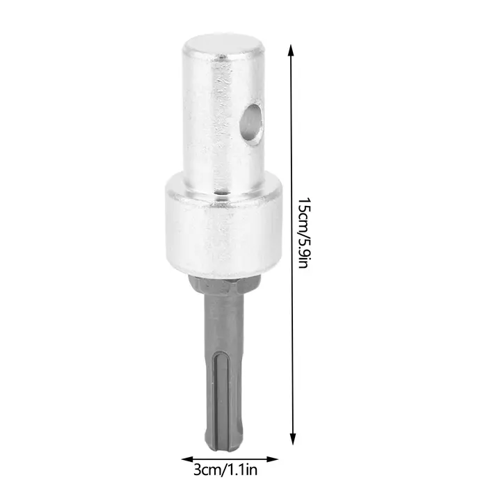 Adaptateur de foret pour perceuse électrique vers connecteur de tarière, arbre à tige ronde, adaptat