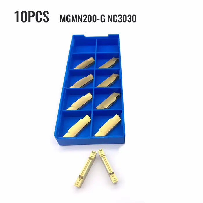 10 pièces MGMN200 rainurage carbure Inserts tour coupe tournant séparation outils ensemble métal