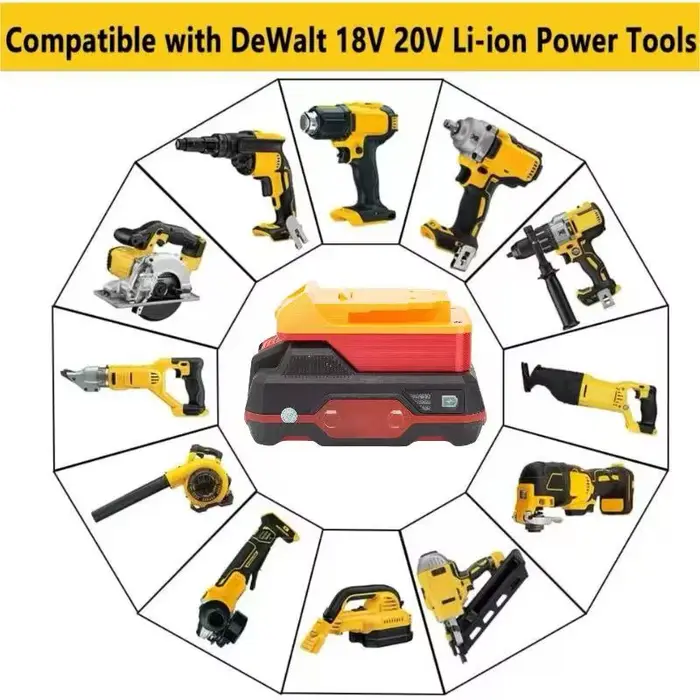 Adaptateur de conversion de batteries pour Lidl Parkside X20V Lithium