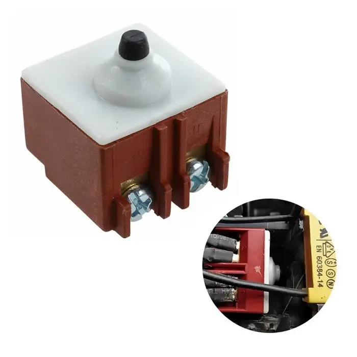 1pc interrupteur de meuleuse d'angle pour Bosch GWS67100 commutateur d'outil électrique Compatible DPST pas de bouton