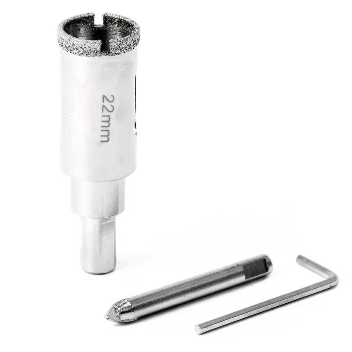 Forets de noyau de scie cloche revêtus de diamant de 18-125mm avec foret central de Position outils de maçonnerie pour carrelage de marbre de granit de verre