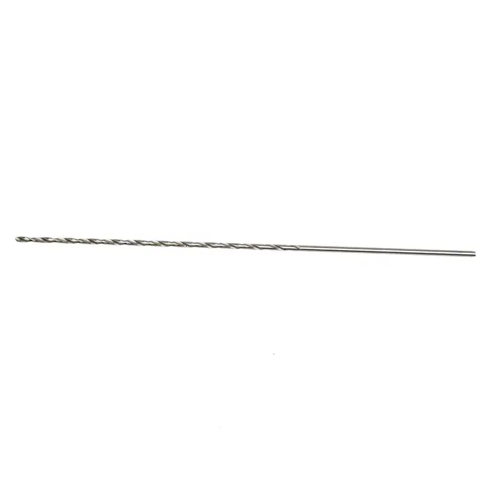 Jeu de forets hélicoïdaux HSS à queue droite extra longs de 2mm/3mm/4mm/5mm/6mm de diamètre, outil é