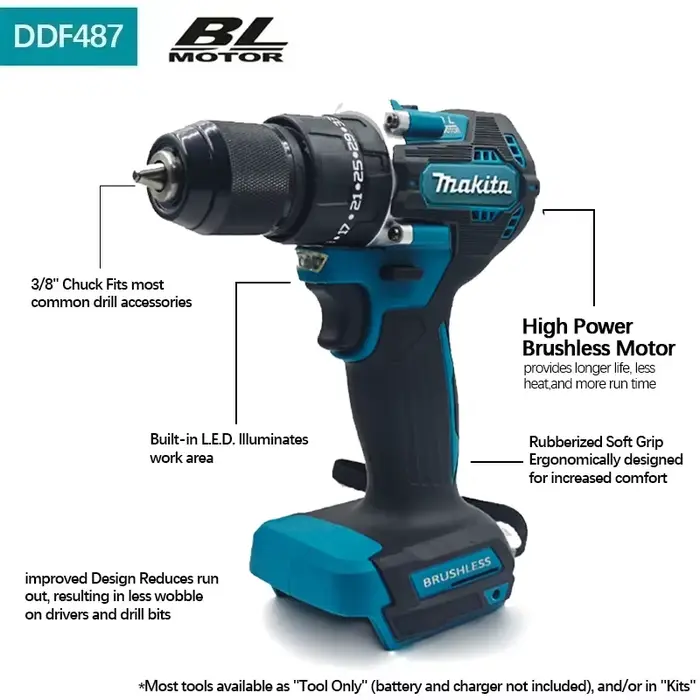 Perceuse-visseuse sans fil Makita DDF48718V