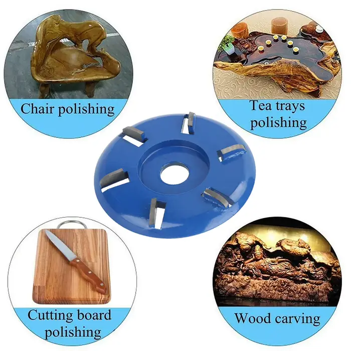 Disque en acier carassé en bois