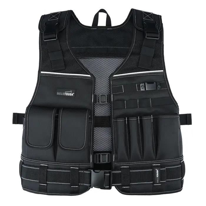 Gilet à outils pour hommes avec pochettes et ceinture