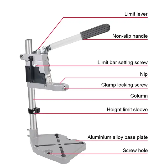 Support de perceuse électrique 400mm, outil rotatif pour le travail du bois, support de perceuse, ac