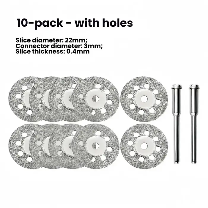 Les disques de coupe diamantés et les arbres de meule sont utilisés pour les outils rotatifs de découpe de métal et les pièces de machines de meulage électriques.